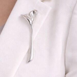 Tiffany & Co. Silver Ginkgo Brooch